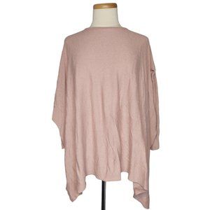 Romeo & Juliet Couture Sweater Pink Small XS/S Long Sleeve Poncho Style
